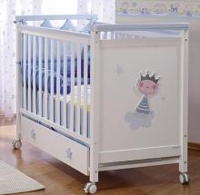 Кроватка Micuna Petit Prince (белый-небесно-голубой)